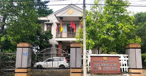 Trụ sở Hạt Kiểm lâm thị xã Đức Phổ, tỉnh Quảng Ngãi.