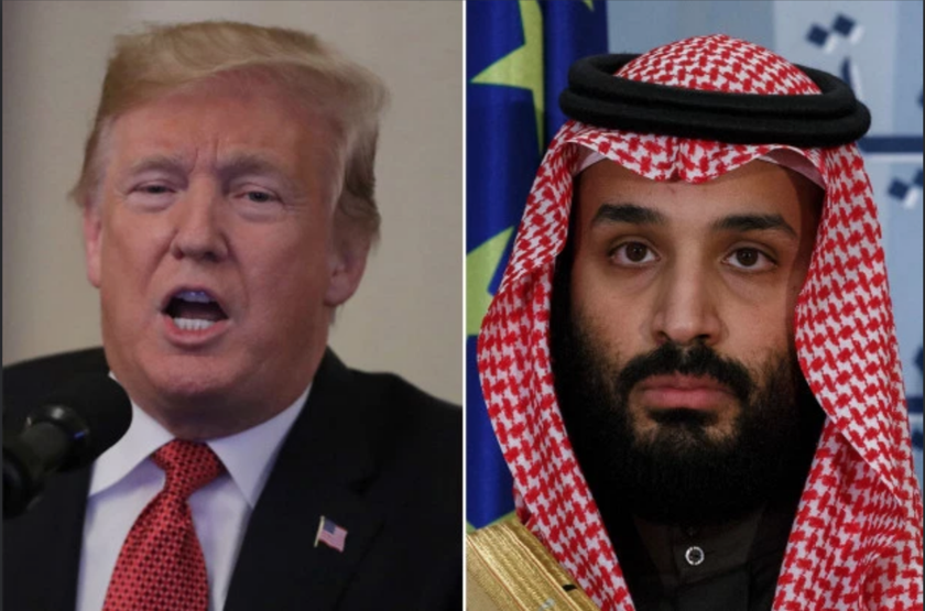 Tổng thống Donald Trump và hoàng tử Mohammed bin Salman (Ảnh: New York Post) 