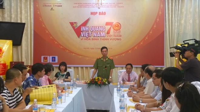 Thiếu tướng Phạm Văn Miên, Tổng biên tập Báo Công an nhân dân thông tin về chương trình Vinh quang Việt Nam 2015
