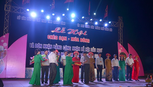 Lễ hội Cầu Ngư ở Quảng Bình vinh dự đón nhận bằng Di sản văn hoá phi vật thể Quốc gia