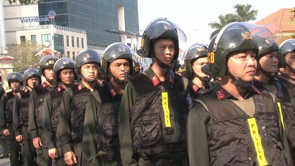 Lực lượng Cảnh sát cơ động thuộc Bộ Tư lệnh  được tăng cường cho Công an TP Huế 