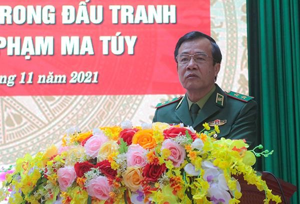 Trung tướng Lê Đức Thái - Tư lệnh BĐBP phát biểu tại buổi làm việc.