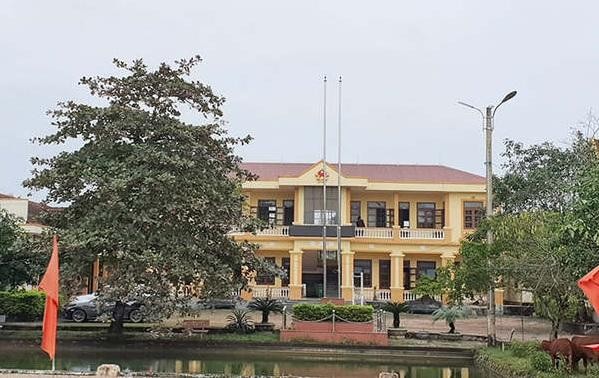 Trụ sở UBND xã Vạn Ninh, huyện Quảng Ninh, tỉnh Quảng Bình - Nơi bà Trang công tác.