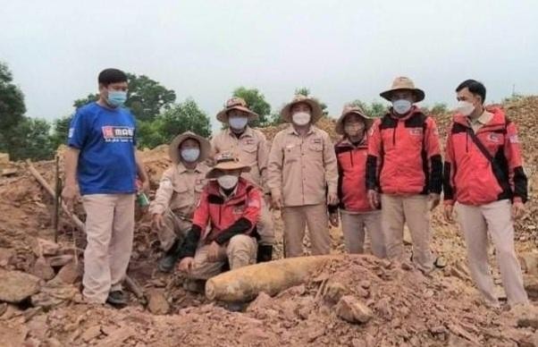 Quả bom thứ 5 được phát hiện và xử lý an toàn tại Quảng Bình từ đầu năm đến nay.
