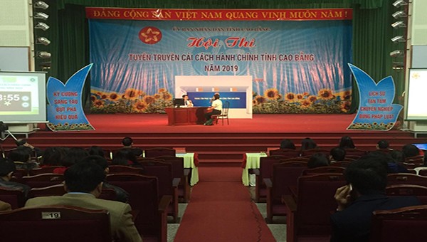 Hội thi tuyên truyền về cải cách hành chính tỉnh Cao Bằng năm 2019