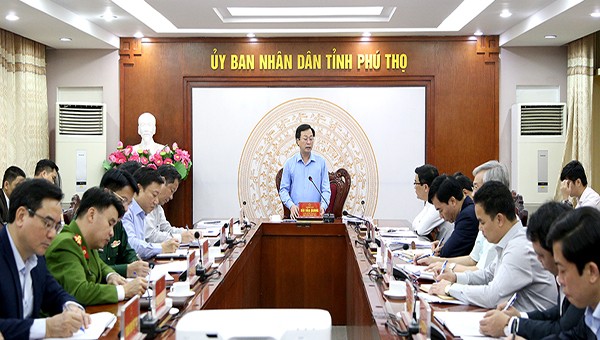Chủ tịch UBND tỉnh Bùi Văn Quang chủ trì thống nhất nội dung, điều chỉnh kế hoạch tổ chức Giỗ Tổ Hùng Vương năm 2020.