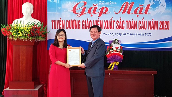 Phú Thọ tuyên dương cô giáo xuất sắc toàn cầu 