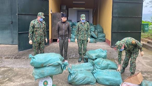  Bắt giữ 2000 kg hàng đông lạnh trái phép từ Việt Nam sang Trung Quốc