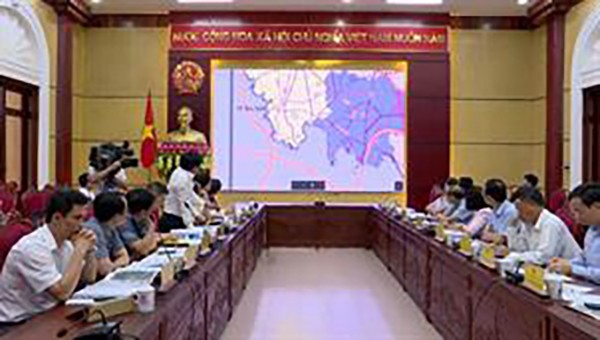 Toàn cảnh buổi làm việc giữa lãnh đạo 2 tỉnh Bắc Giang và Bắc Ninh 