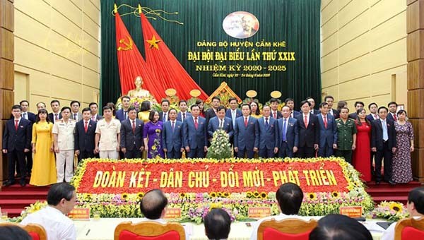 Ban Chấp hành Đảng bộ huyện Cẩm Khê (Phú Thọ) lần thứ XXIX, nhiệm kỳ 2020 – 2025.