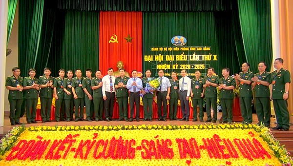 BCH Đảng bộ BĐBP tỉnh Cao Bằng khoá X nhiệm kỳ 2020-2025 ra mắt Đại hội