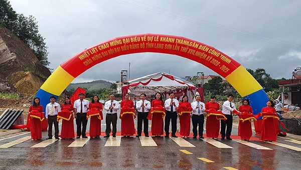 Hoàn thành công trình chào mừng Đại hội đại biểu Đảng bộ tỉnh Lạng Sơn