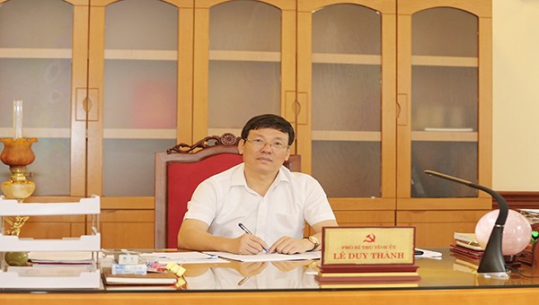Đồng chí Lê Duy Thành_ Phó bí thư tỉnh ủy, Phó chủ tịch thường trực UBND tỉnh Vĩnh Phúc