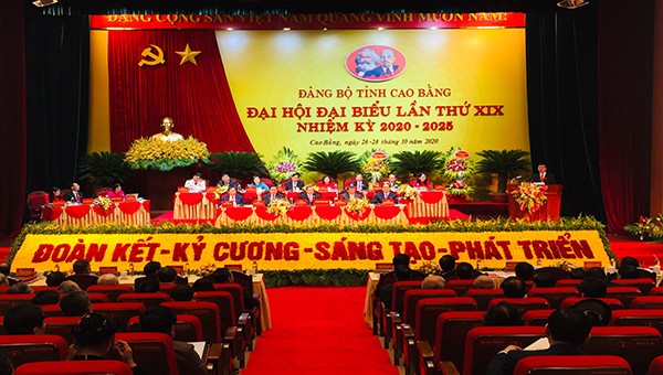  Đại hội đại biểu Đảng bộ tỉnh Cao Bằng lần thứ XIX.