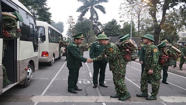 Bộ Chỉ huy Bộ đội Biên phòng Cao Bằng tiếp nhận học viên của Học viện Biên phòng lên tăng cường tham gia phòng chống dịch 