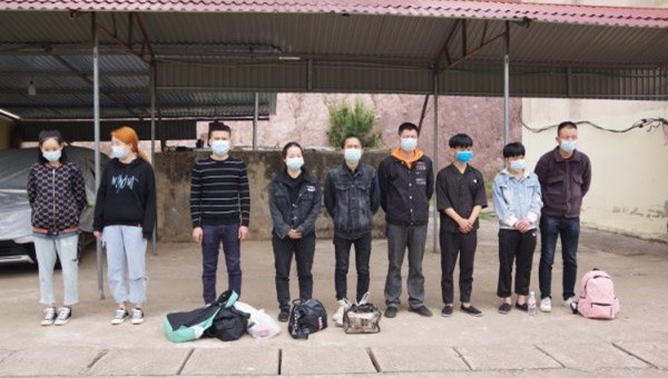  9 đối tượng người Trung Quốc bị bắt giữ khi đang nhập cảnh trái phép vào Việt Nam.