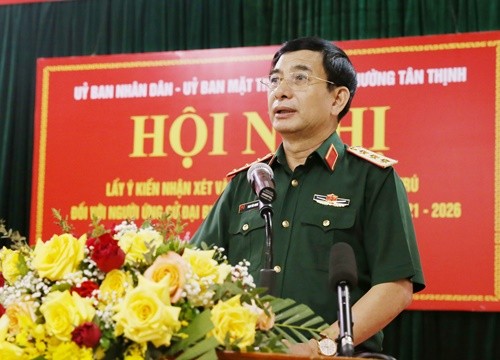 100% cử tri nhất trí giới thiệu Thượng tướng Phan Văn Giang, Ủy viên Bộ Chính trị, Bộ Trưởng Bộ Quốc phòng ứng cử ĐBQH khóa XV.