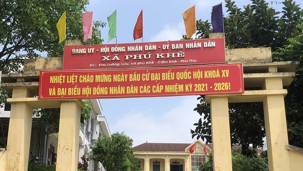 Trụ sở UBND xã Phú Khê.