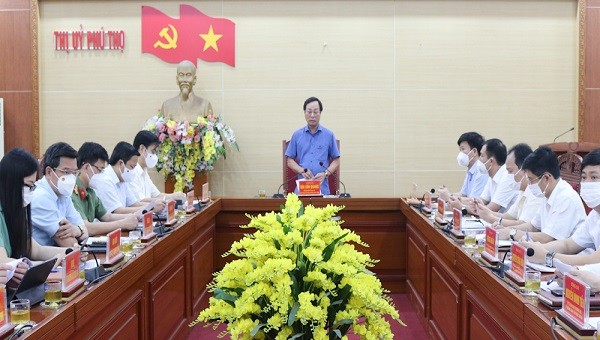 Chủ tịch UBND Phú Thọ Bùi Văn Quang chỉ đạo công tác thực hiện các dự án trọng điểm trên địa bàn TX Phú Thọ.