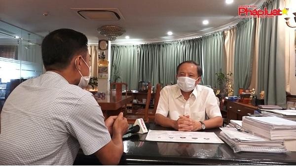 Ông Nguyễn Văn Thân, Chủ tịch Hiệp hội Doanh nghiệp nhỏ và vừa Việt Nam (VINASME) trao đổi cùng phóng viên báo PLVN.