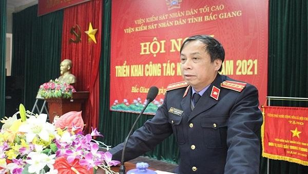 Ông Nguyễn Xuân Hùng- tân Viện trưởng Viện KSND tỉnh Bắc Giang.