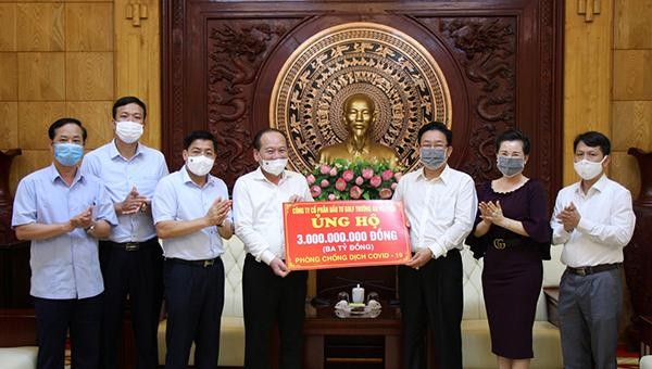 Công ty Trường An ủng hộ Bắc Giang phòng chống dịch