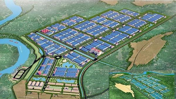 Khu công nghiệp Yên Lư có diện tích 377 ha