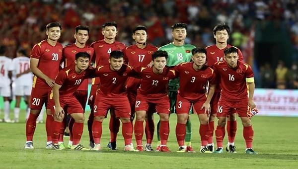 Đội chủ nhà U23 Việt Nam trong trận gặp U23 Myanmar