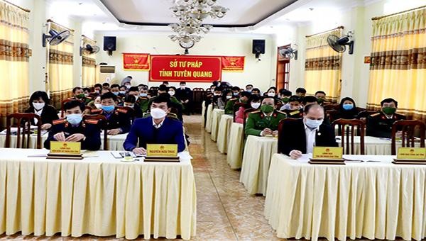 Hội nghị tại Sở Tư Pháp Tuyên Quang