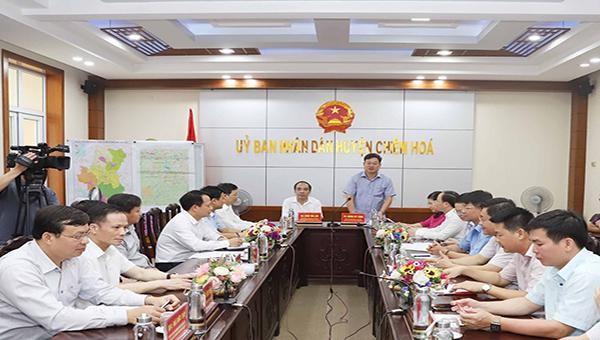 Quang cảnh buổi làm việc của Đoàn công tác tỉnh Bắc Kạn tại tỉnh Tuyên Quang