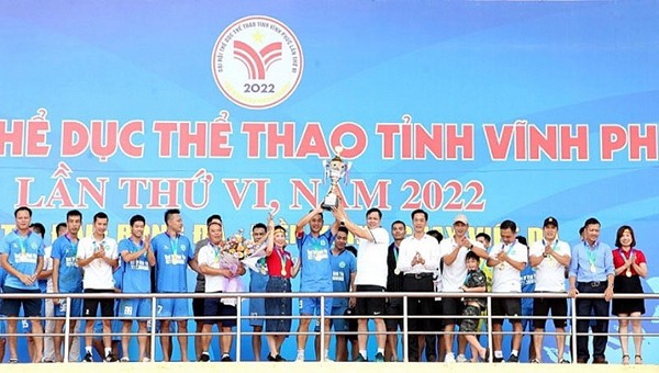 Đoàn thể thao thành phố Vĩnh Yên nhất toàn Đoàn trong Đại hội thể thao của tỉnh Vĩnh Phúc