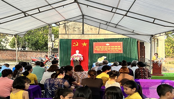 Ngày hội Đại đoàn kết toàn dân tộc tại xã Chu Hóa, thành phố Việt Trì, tỉnh Phú Thọ