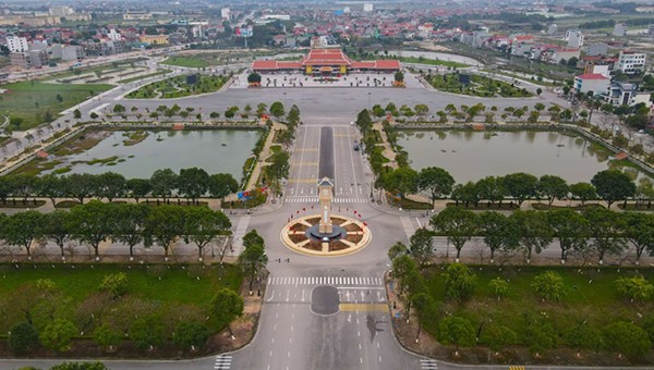 Một góc đô thị trung tâm huyện Thuận Thành