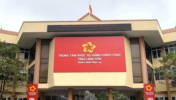Bộ nhận diện thương hiệu mới, bộ phận “một cửa” Trung tâm PVHCC tỉnh Lạng Sơn.