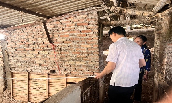 Công tác thống kê, kiểm đếm đến thẩm định tài sản của người dân được huyện Yên Lạc thực hiện sát sao và minh bạch. (Ảnh: Lê Trang)