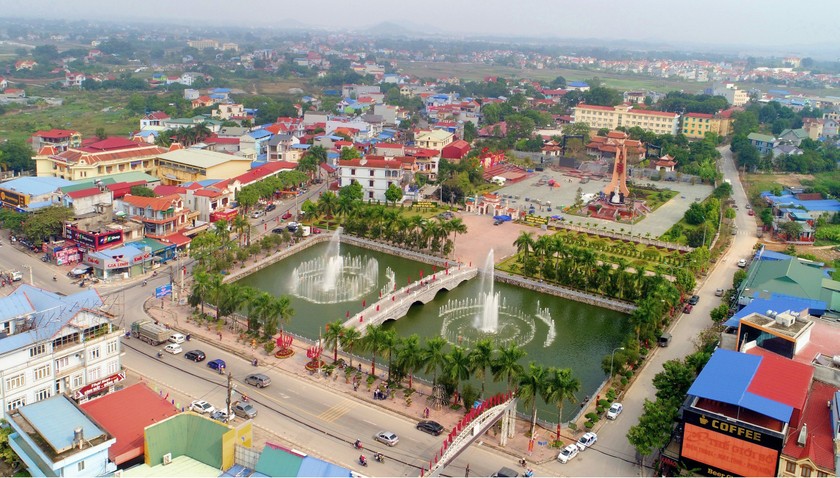 Một góc thành phố Phổ Yên.