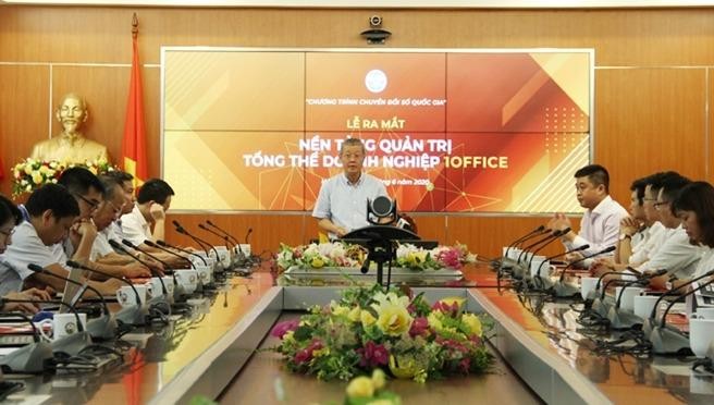 Thứ trưởng Bộ Thông tin và Truyền thông Nguyễn Thành Hưng phát biểu tại Lễ ra mắt.