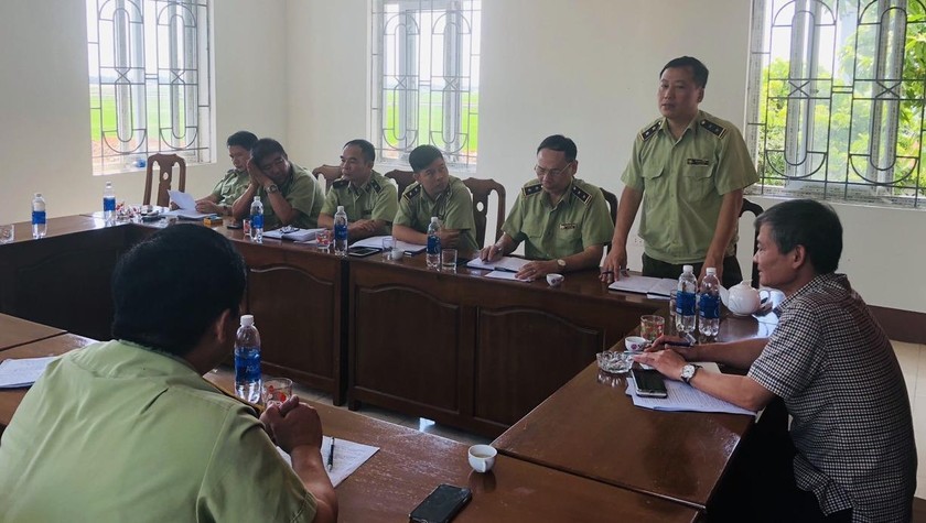 Trong 6 tháng lực lượng QLTT Vĩnh Phúc xử phạt gần 155 triệu đồng vi phạm giả mạo nhãn hiệu tại thị trấn Thổ Tang, Vĩnh Tường, Vĩnh Phúc