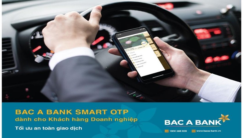 Ngân hàng TMCP Bắc Á (BAC A BANK) triển khai phương thức xác thực an toàn, bảo mật mới Smart OTP để thay thế cho SMS OTP trên kênh Ngân hàng điện tử dành cho doanh nghiệp.