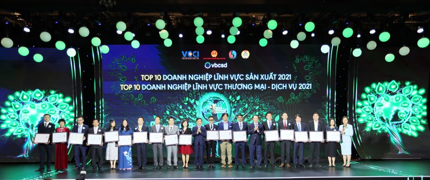 Suntory PepsiCo thuộc Top 10 Doanh nghiệp bền vững Việt Nam 2021.