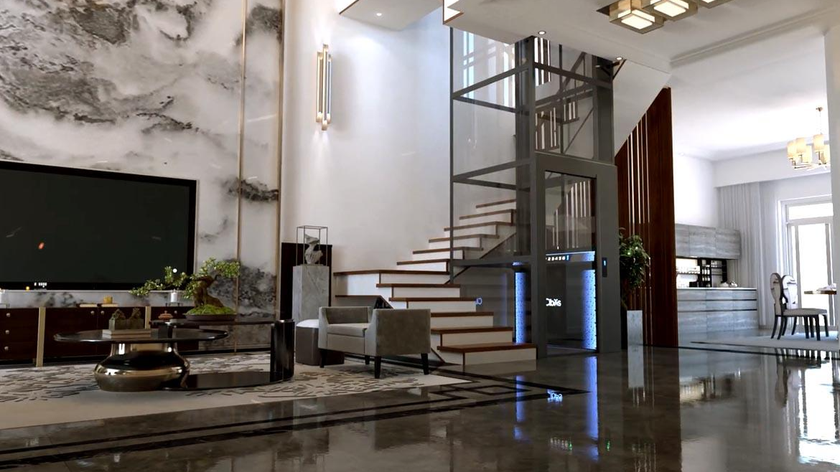 Vị trí đặt thang máy là yếu tố kiến trúc và phong thủy quan trọng trong các công trình hiện đại.