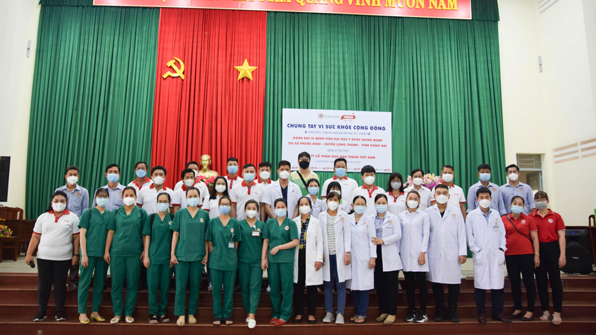 Chuyến phối hợp công tác đầu tiên của Vedan Việt Nam, Bệnh viện Shing Mark và Hội Chữ thập đỏ huyện Long Thành đã thành công tốt đẹp.