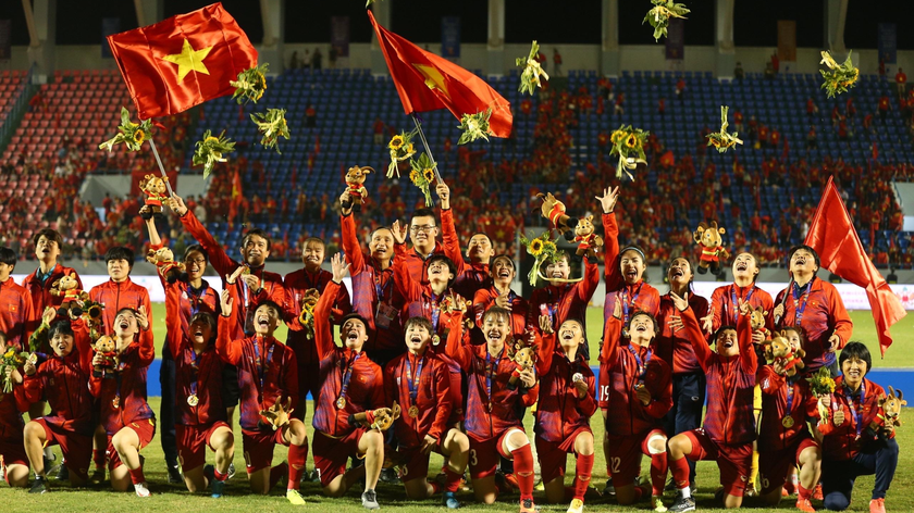 Đội tuyển Bóng đá nữ Việt Nam giành huy chương vàng SEA Games lần thứ 31.