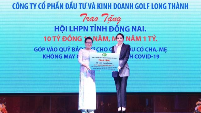 Golf Long Thành tài trợ 10 tỷ đồng cho chương trình "Mẹ đỡ đầu" tỉnh Đồng Nai.