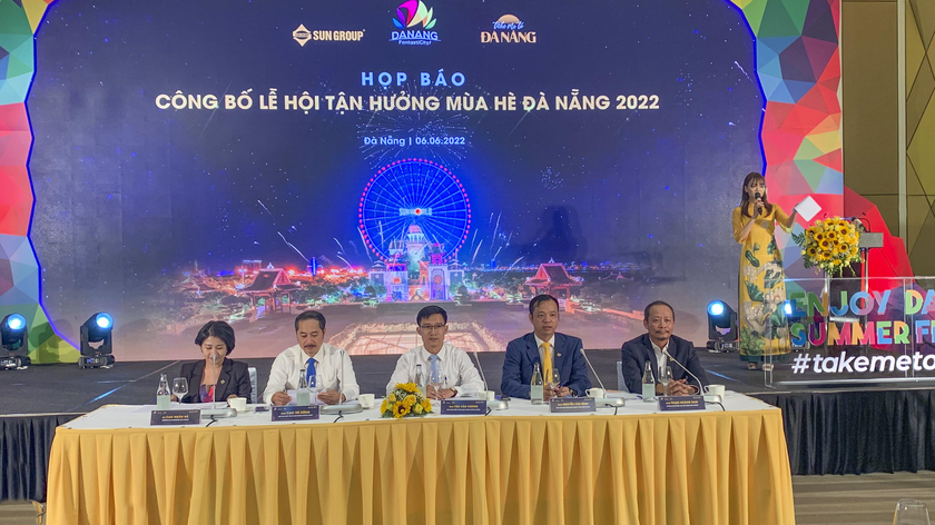 Sở Du lịch Đà Nẵng phối hợp cùng Tập đoàn Sun Group đã tổ chức họp báo công bố chuỗi chương trình Lễ hội Tận hưởng Mùa hè Đà Nẵng - Enjoy Danang Summer Festival 2022.