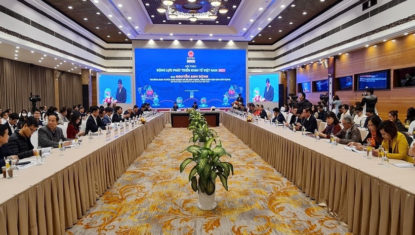 Toàn cảnh Hội thảo Động lực phát triển kinh tế Việt Nam năm 2023.