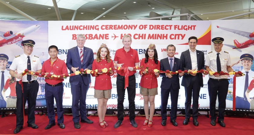 Đường bay đầu tiên kết nối Việt Nam với bang Queensland chính thức khai trương.