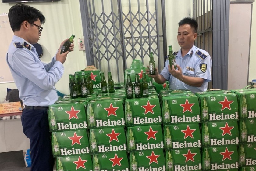 Số bia Heineken bị lực lượng chức năng tỉnh Phú Yên thu giữ.