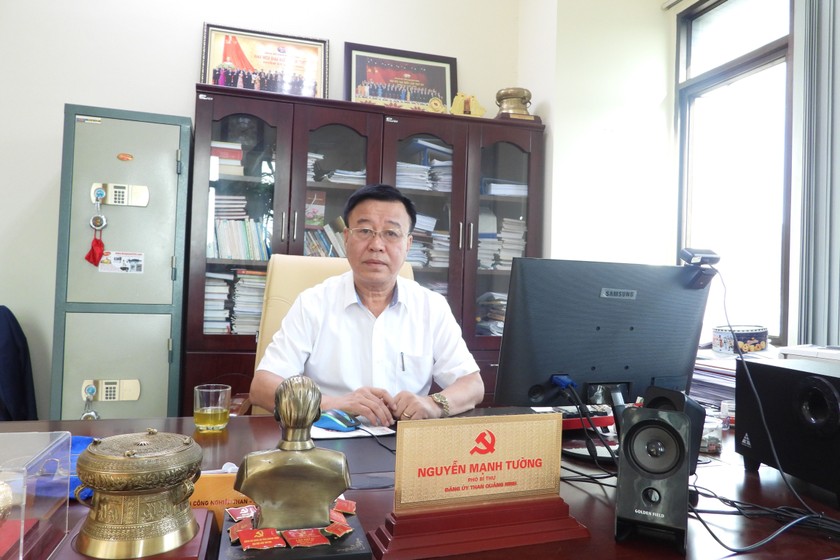 Ông Nguyễn Mạnh Tường - Phó Bí thư Thường trực Đảng ủy Than Quảng Ninh. (Ảnh: Công Hoan) 
