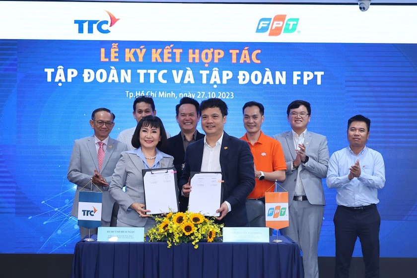 Lễ ký kết đánh dấu một bước phát triển mới trong quan hệ đối tác giữa TTC và FPT.